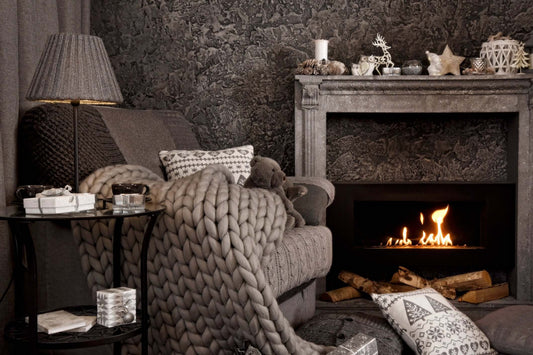 BloomKnit™- Cotton Chunky Weighted Blanket for Anxiety and Restful Sleep - Taupe - Blanket & Bloom