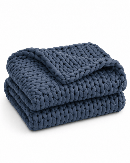 BloomKnit™ Chunky Cotton Weighted Blanket for Hot Sleepers