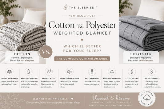 Cotton vs polyester weighted blanket: Which One Should You Actually Sleep Under?