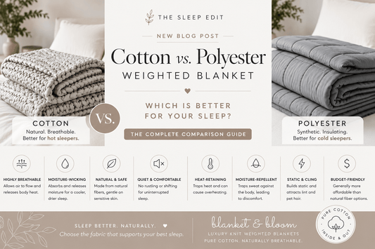 Cotton vs polyester weighted blanket: Which One Should You Actually Sleep Under?