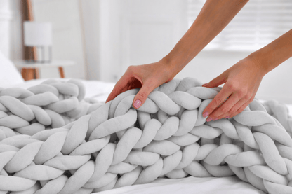 BloomKnit™ Chunky Cotton Weighted Blanket for Hot Sleepers