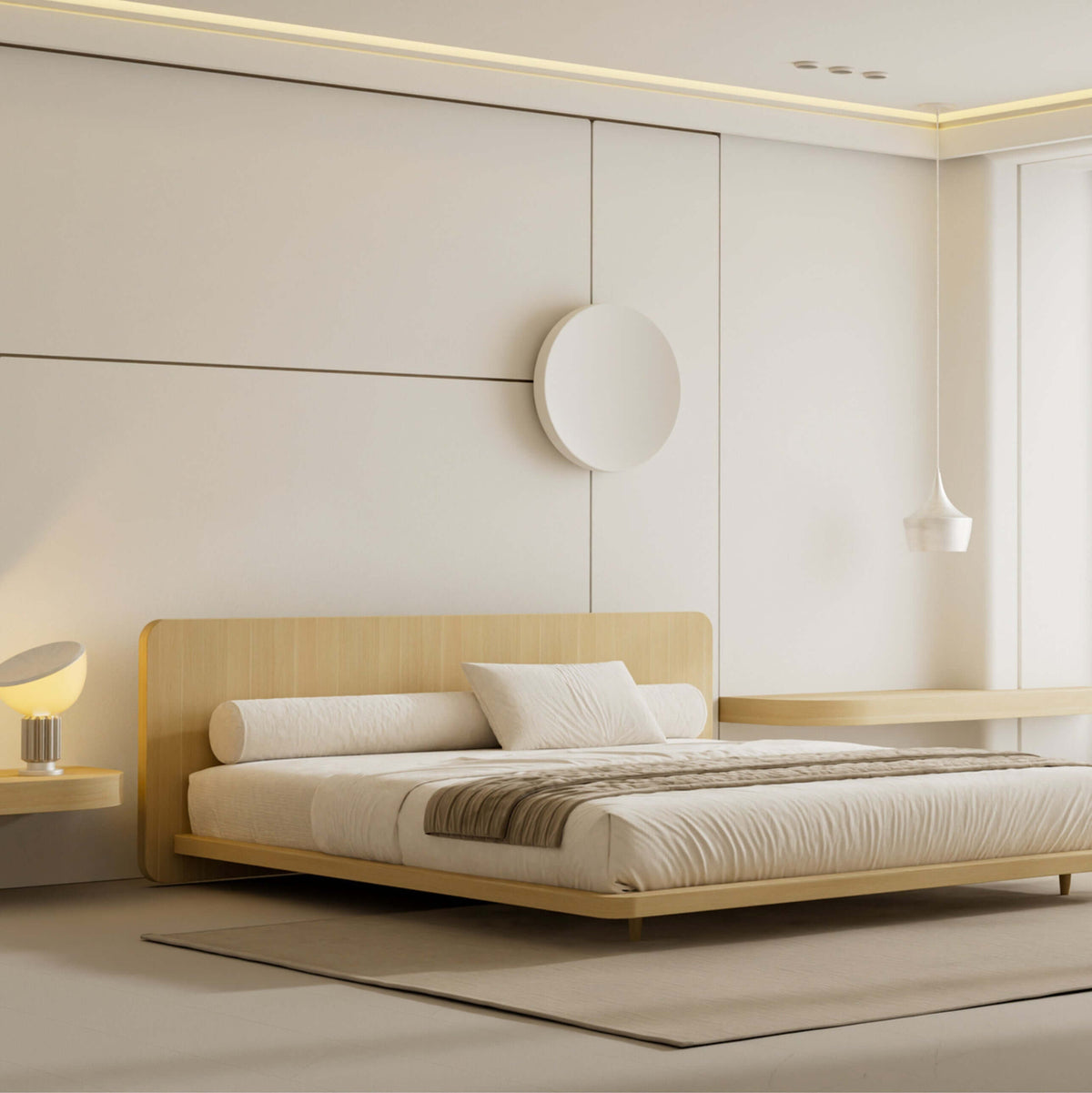Visco Classic 8-inch futon mattress on platform bed